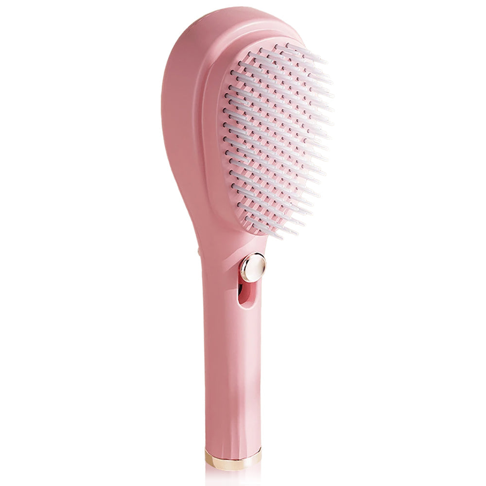Self-Cleaning Hair Brush for Women & Men – Anti-Hair Wrap, Detangling Brush with Push Button for All Hair Types