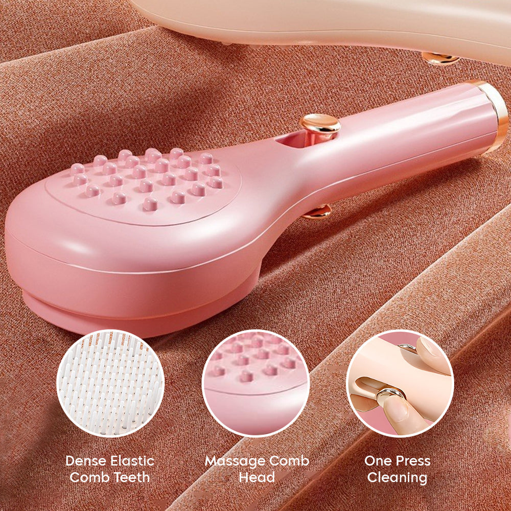 Self-Cleaning Hair Brush for Women & Men – Anti-Hair Wrap, Detangling Brush with Push Button for All Hair Types