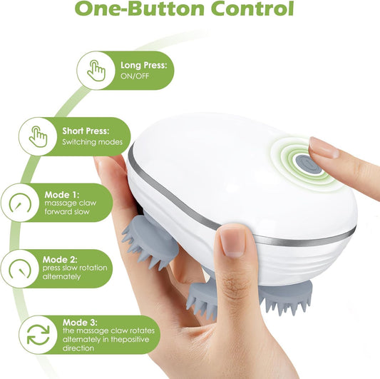 Scalp Massager, Rechargeable Electric Head Kneading Massager