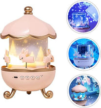 Night Lights, Rotating Rabbits Night Light, Night Lamp Star Projector, 360 Degree Rotating Lamp, Musical Light Lamp, Girl Room Decor Cute Lamp