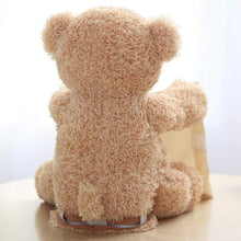 Peek-A-Boo Plush Toy - Interactive Brown Teddy Bear with Hide and Seek & Music Features, Stuffed Cartoon Toy for Kids