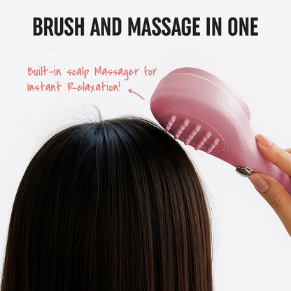 Self-Cleaning Hair Brush for Women & Men – Anti-Hair Wrap, Detangling Brush with Push Button for All Hair Types