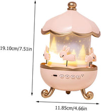 Night Lights, Rotating Rabbits Night Light, Night Lamp Star Projector, 360 Degree Rotating Lamp, Musical Light Lamp, Girl Room Decor Cute Lamp