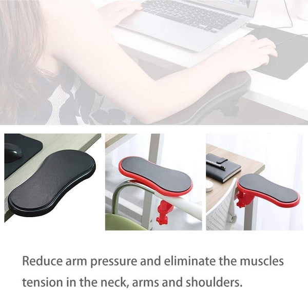 Computer Arm Support Adjustable Computer Arm RestErgonomic Attachable SupportDesk Rests Chair Extender Adjustable Mouse Pad Arm-Stand Desk