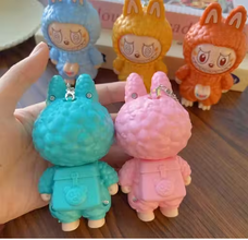 Labubu Key chain Expression Change Toy 1pc Random (Labu Face Change) Key Chain